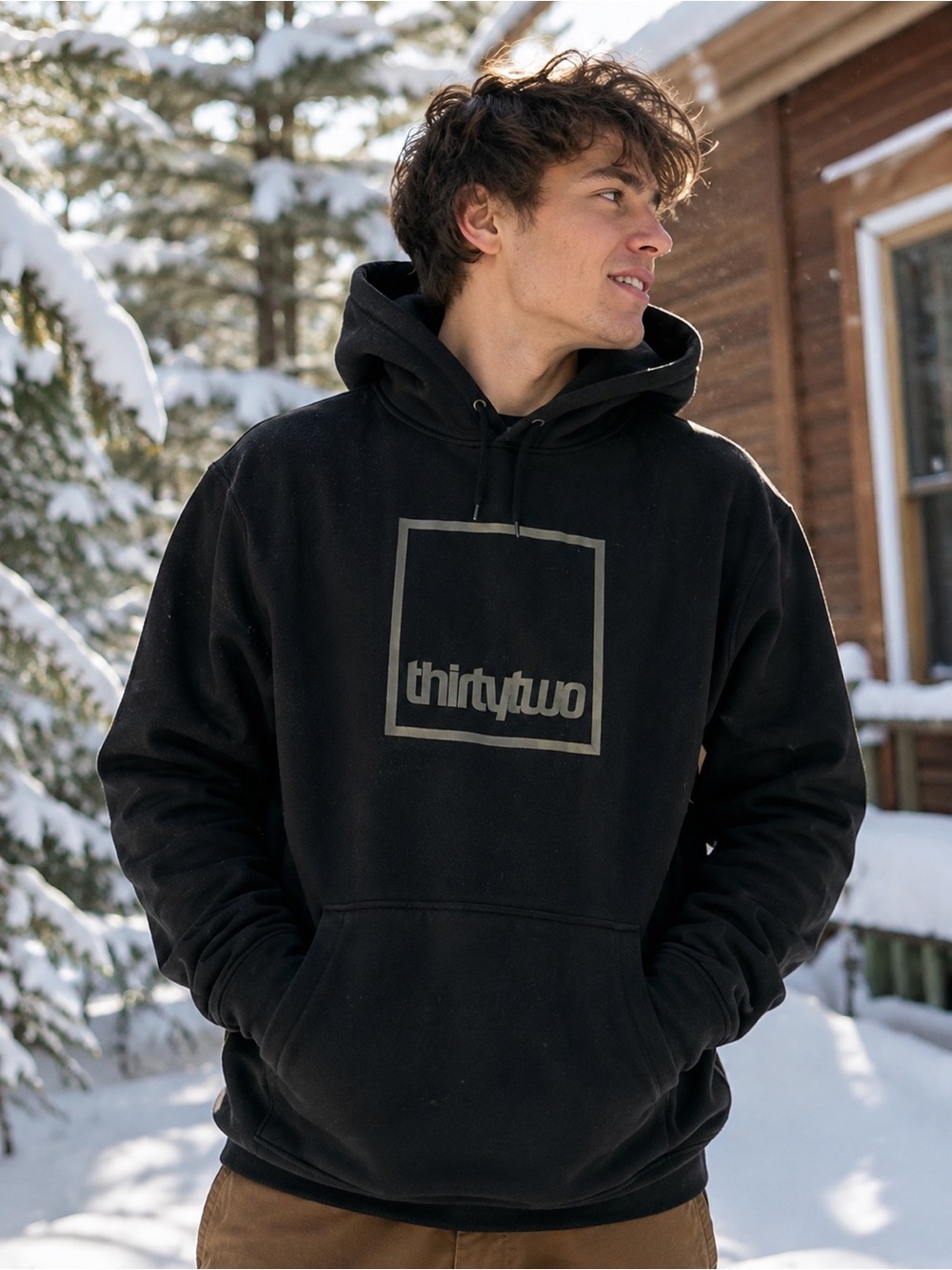🏂🔥 ThirtyTwo Boxer Hoodie | Men’s XL | Black Graphic Snowboard Hoodie 🖤